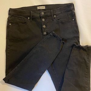 Madewell 9-Inch Skinny Black Jeans- size 32